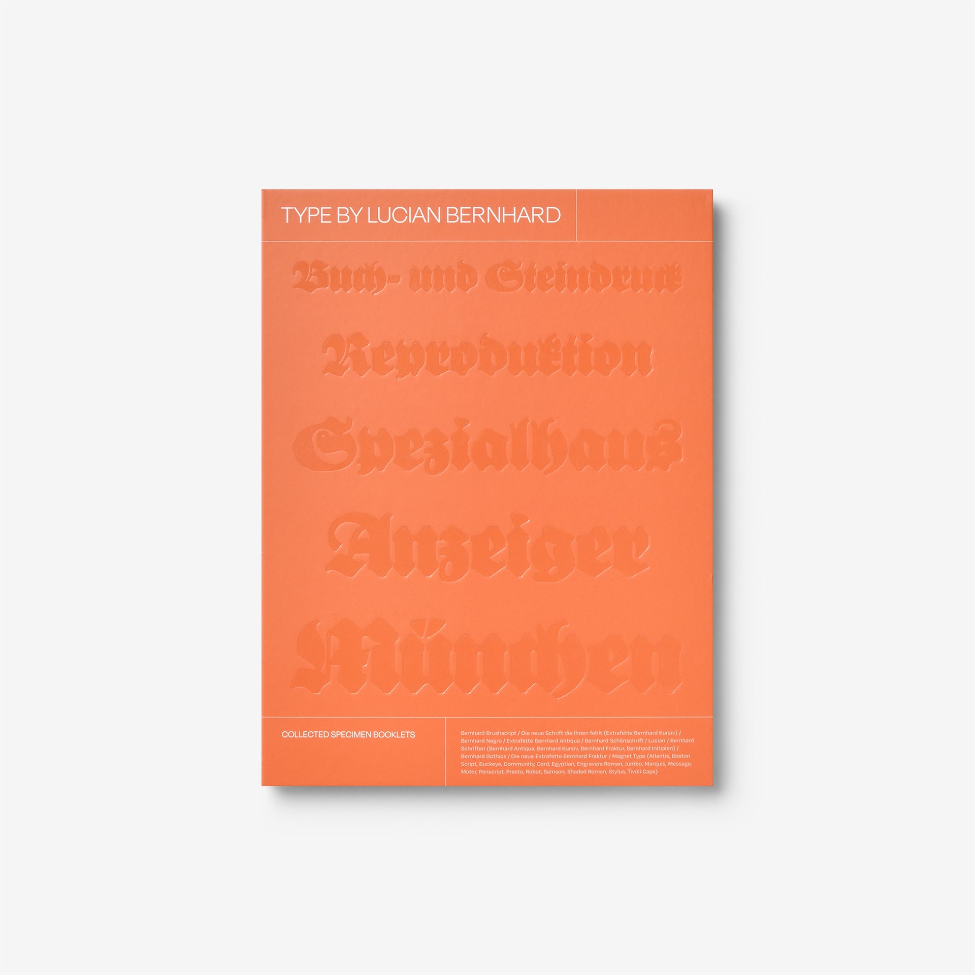 Type by Lucian Bernhard: Collected Specimen Booklets | North East