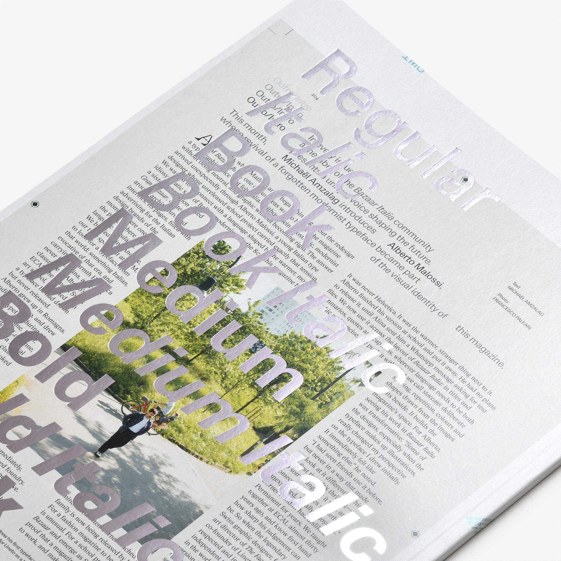 Revue Faire 30 bis — Types of types: the typographic specimen by Lineto
