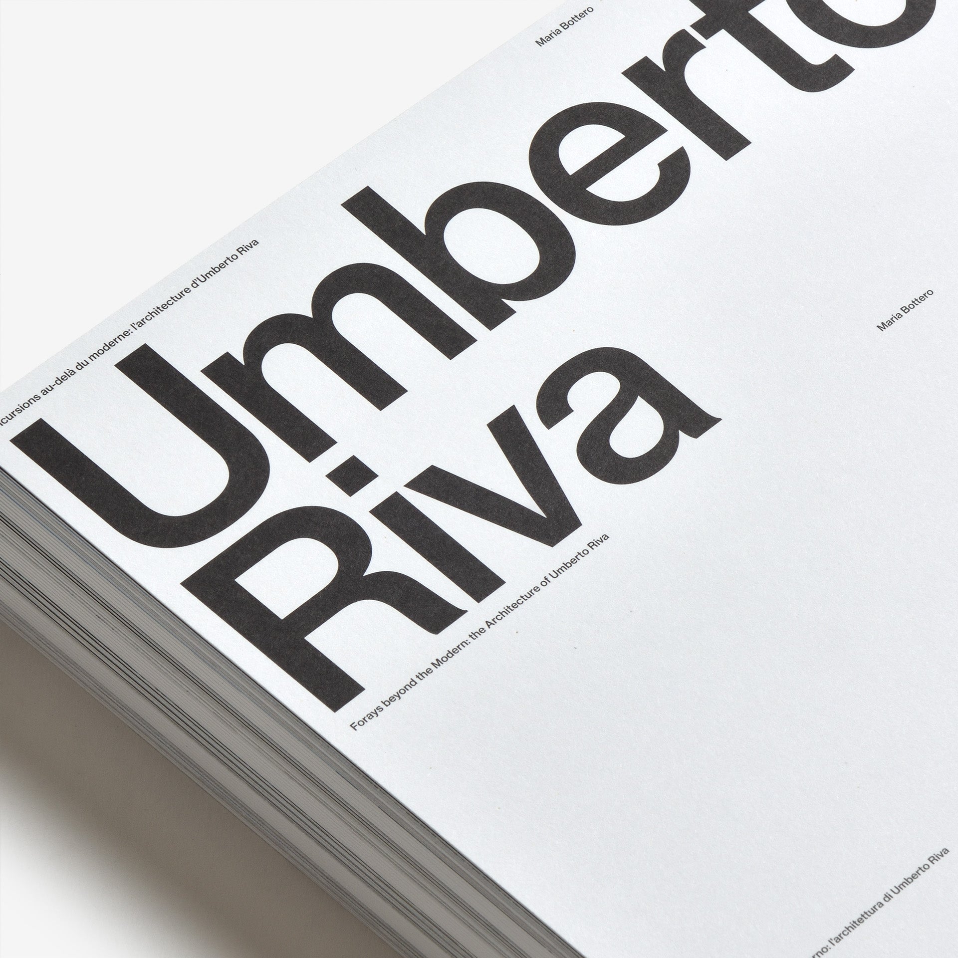 Forays beyond the Modern: the Architecture of Umberto Riva