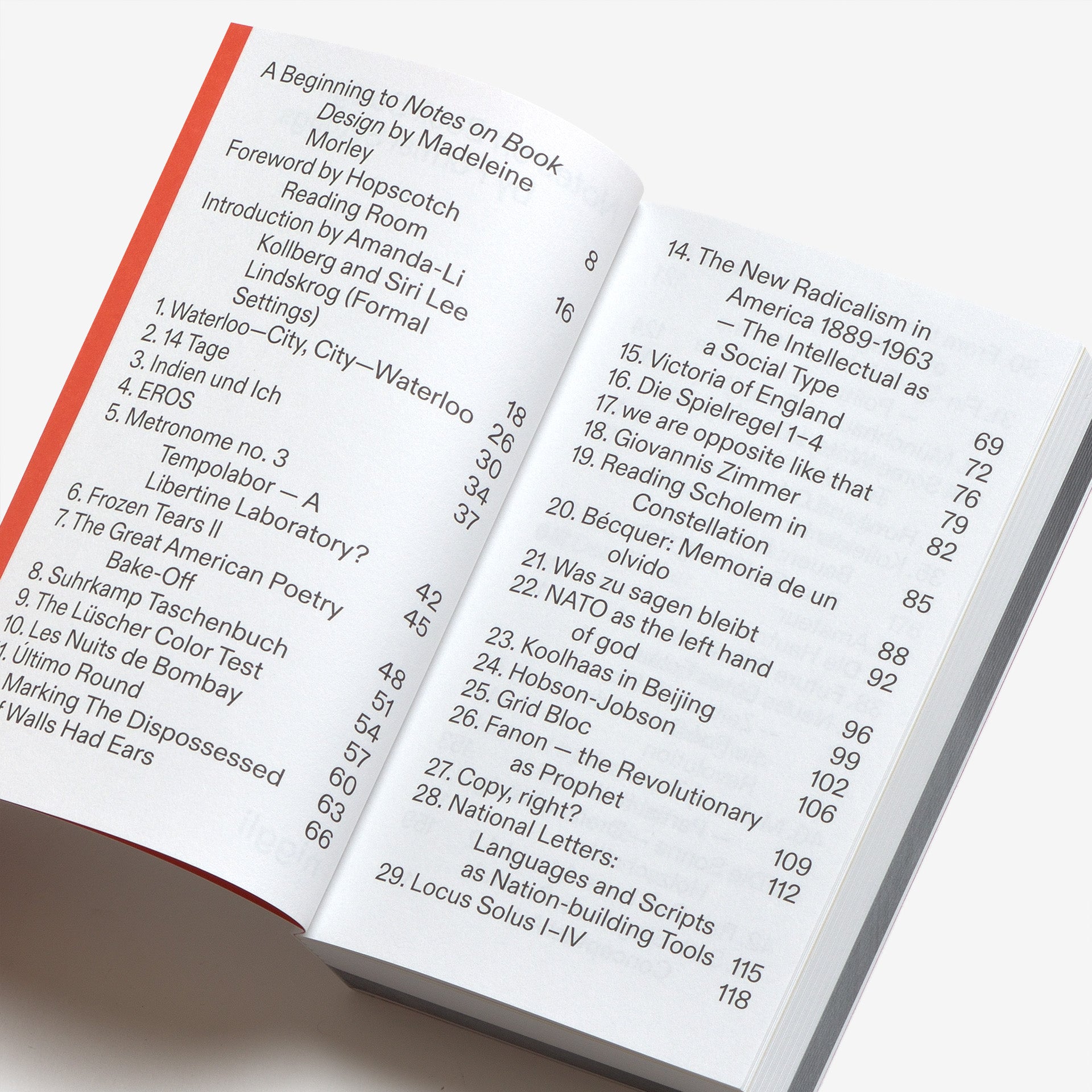 Notes on Book Design: By Formal Settings