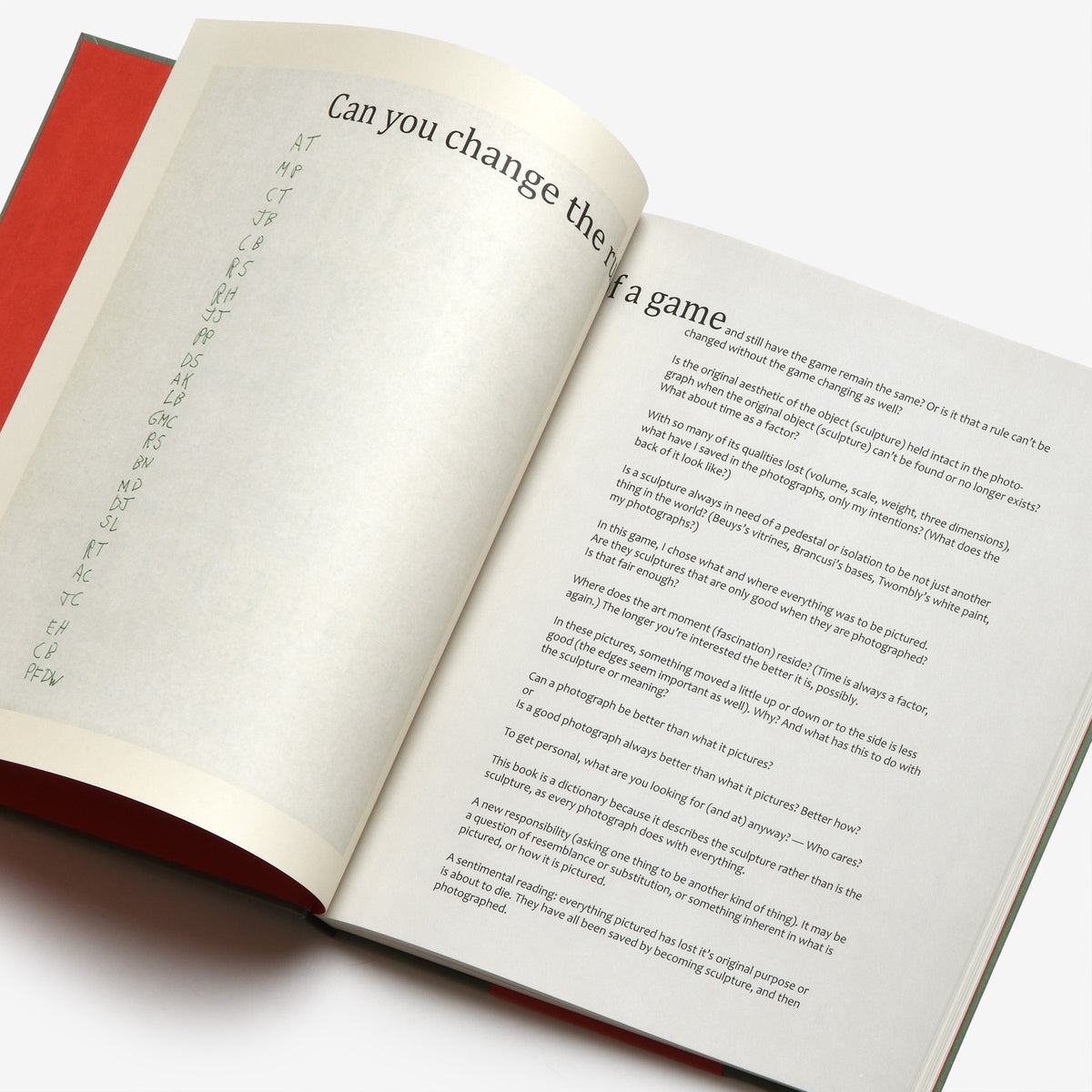 John Gossage: An Abridged Dictionary of Sculpture