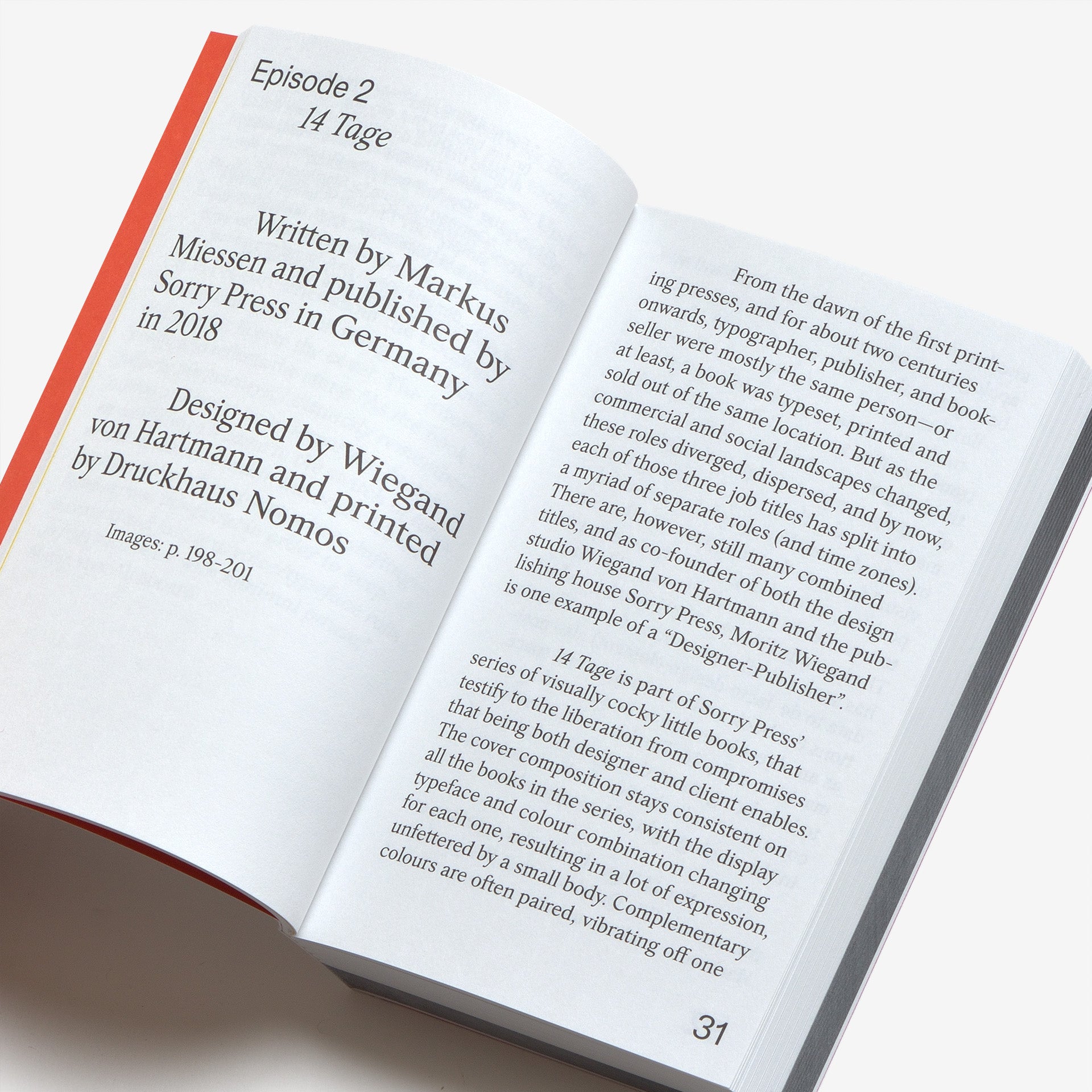 Notes on Book Design: By Formal Settings