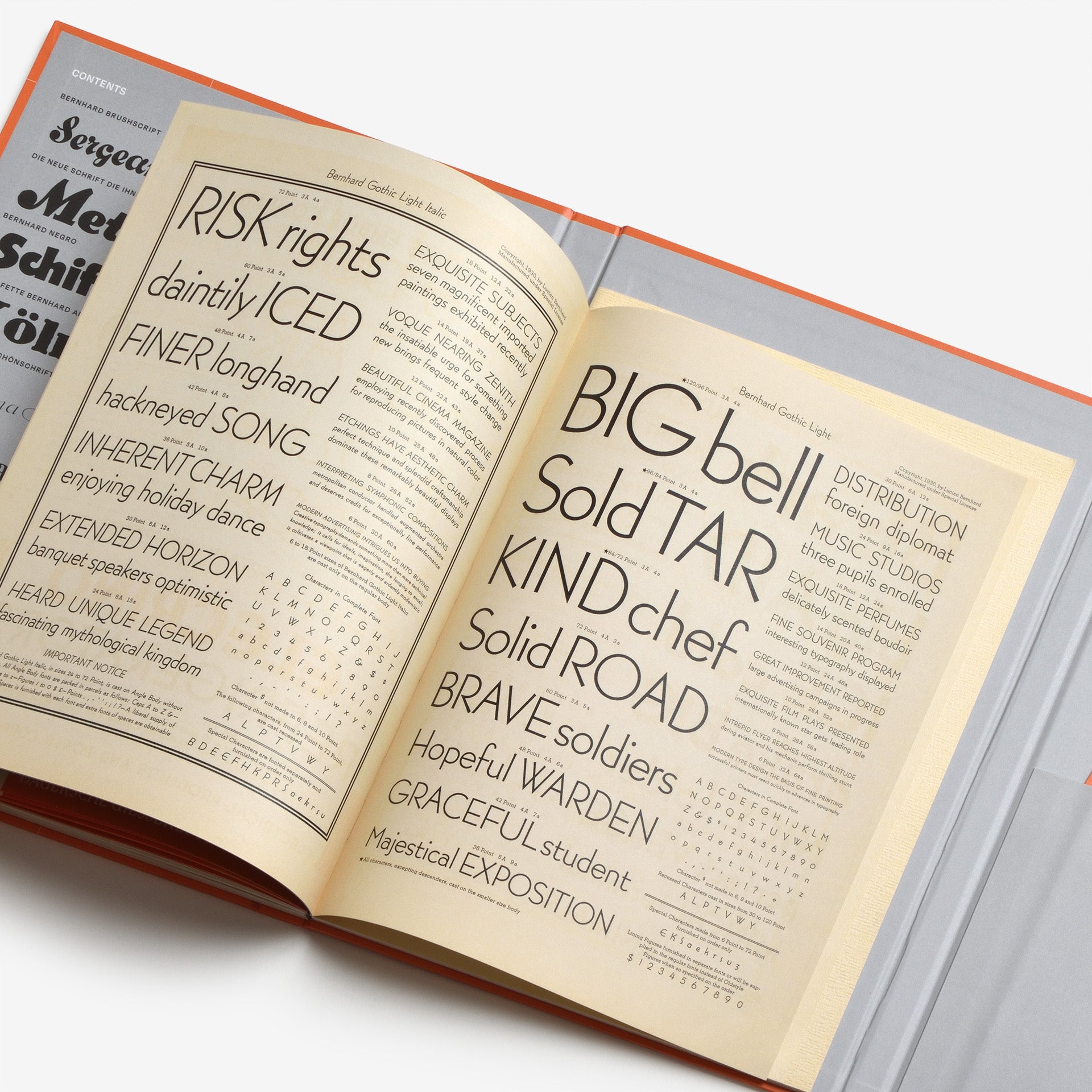 洋書 Bernhard Luginbühl「HELVETIA」蛇腹式アートブック Type by Lucian Bernhard: Collected Specimen Booklets | North East