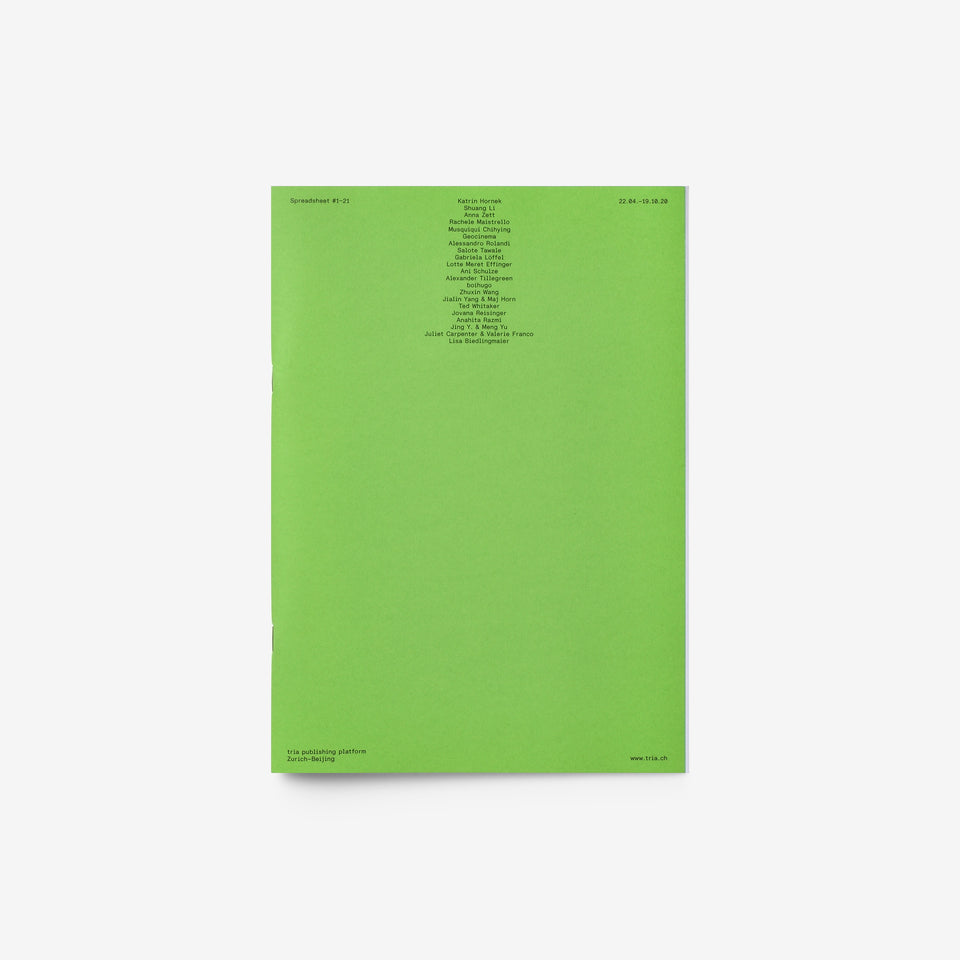 Spreadsheet #1–21 (Green)