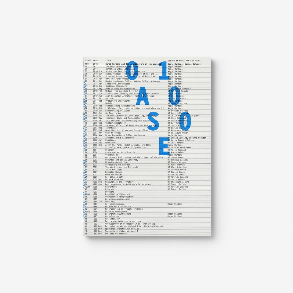 Oase 100: The Architecture Of The Journal