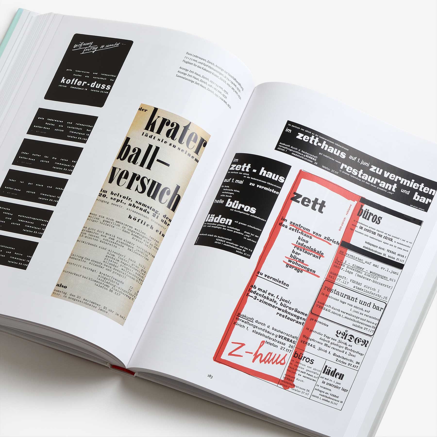 Max Bill: Typography. Advertising. Book Design